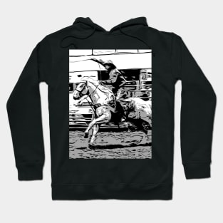 Rodeo Cowboy - Steer Roping Event Hoodie